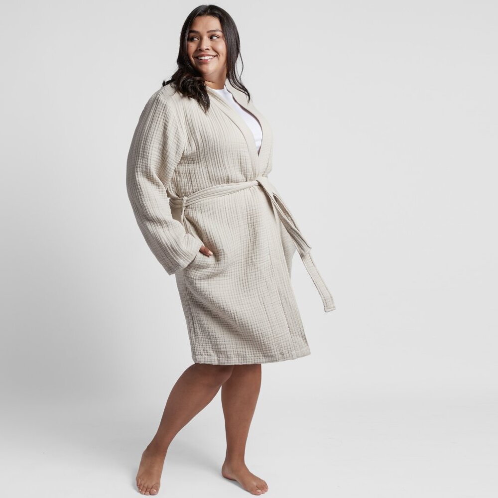 Parachute Cream Waffle-Knit Robe - Picture 4 of 7